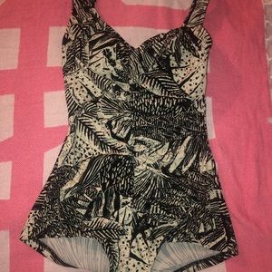 One piece bathing suit